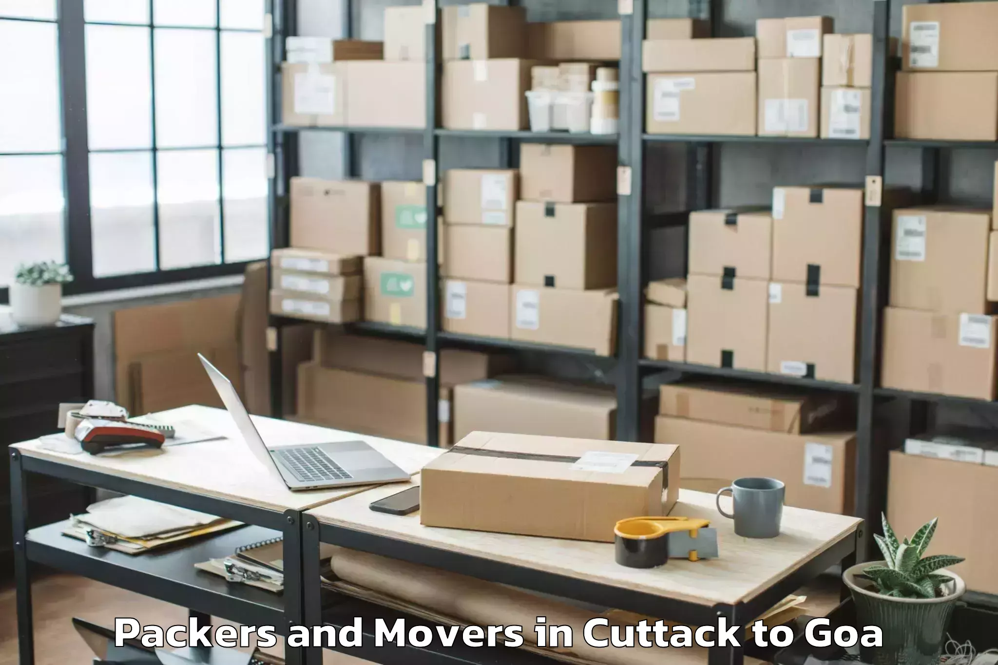 Cuttack to Colva Packers And Movers